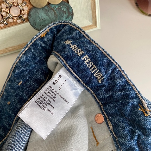 American Eagle hi-rise festival jean shorts size 6 - Picture 4 of 9